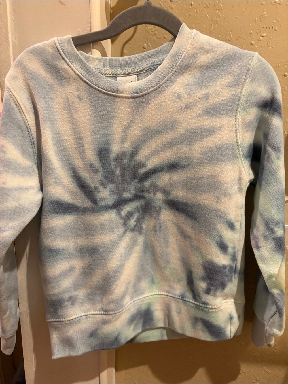 Kids Tie-Dye Pullover Sweatshirt - Blue